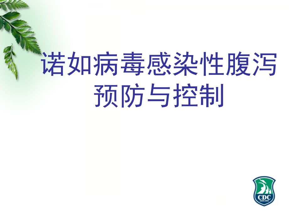 诺如病毒感染性腹泻预防与控制课件_第1页