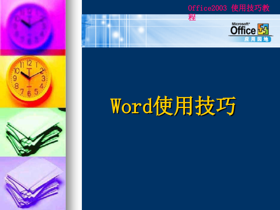 Word2003使用技巧_ppt_第1页