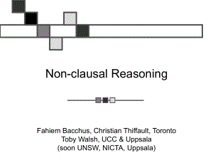 數(shù)學邏輯分析-無原因推理 Non-clausal Reasoning