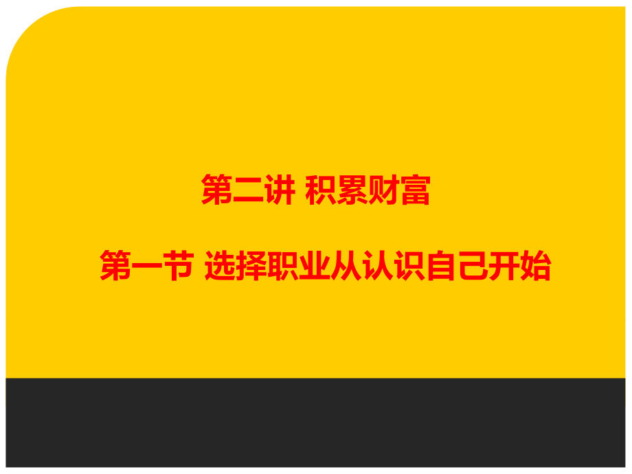 第二章第一节选择职业从认识自己开始课件_第1页