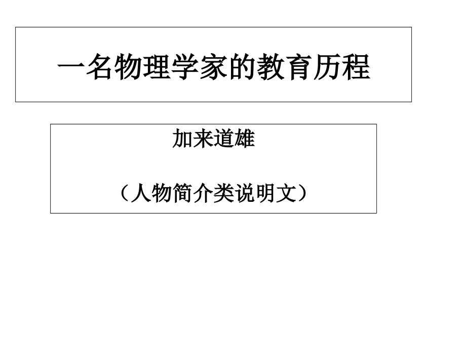 江西省南城县高中语文第14课一名物理学家的教育历程ppt课件新人教必修_第1页