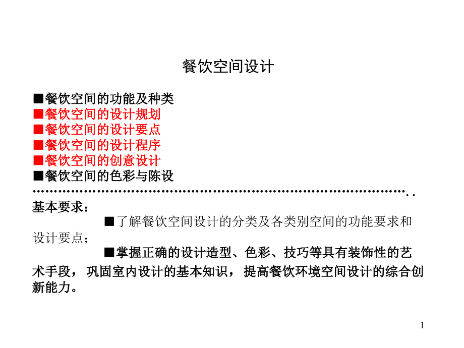 餐馆空间课件_第1页