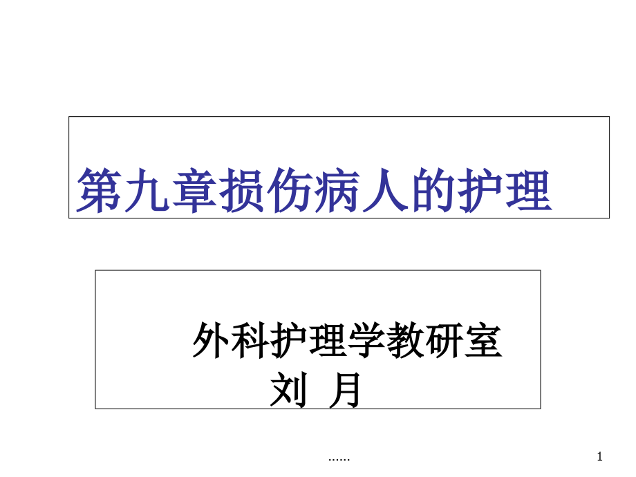 损伤病人的护理完整版课件_第1页