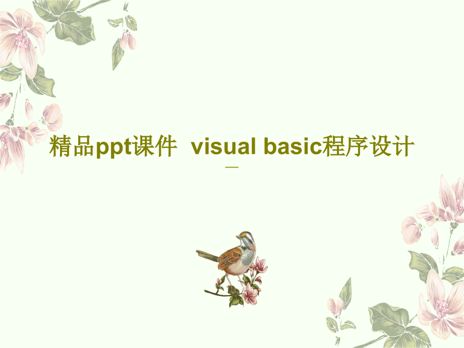 课件--visual-basic程序设计共课件_第1页