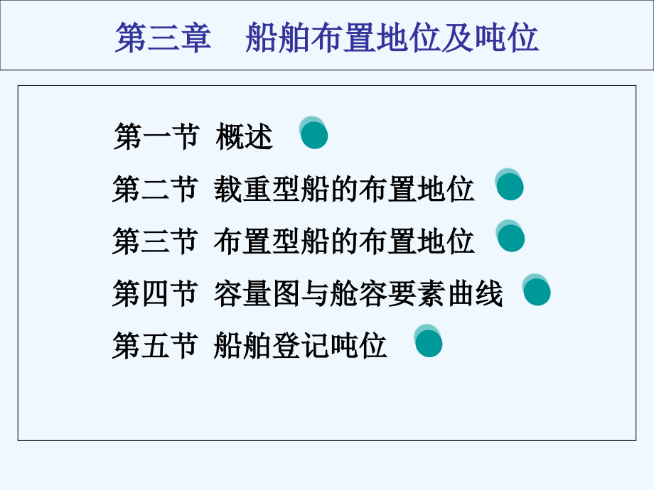 第三章船舶容量及吨位课件_第1页