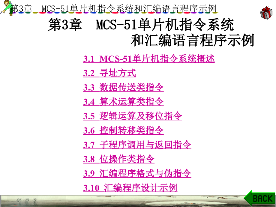 单片机原理及应用ppt课件第3章-mcs-51单片机指令系统和汇编语言程序示例_第1页