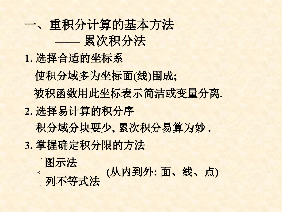 重积分的计算及应用教学课件_第1页