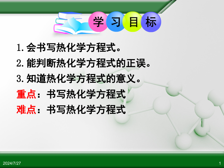 热化学反应方程式ppt课件_第1页