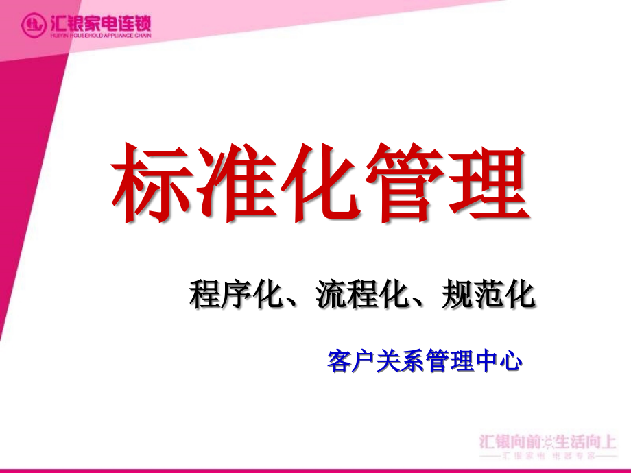 标准化管理-程序化、流程化、规范化课件_第1页