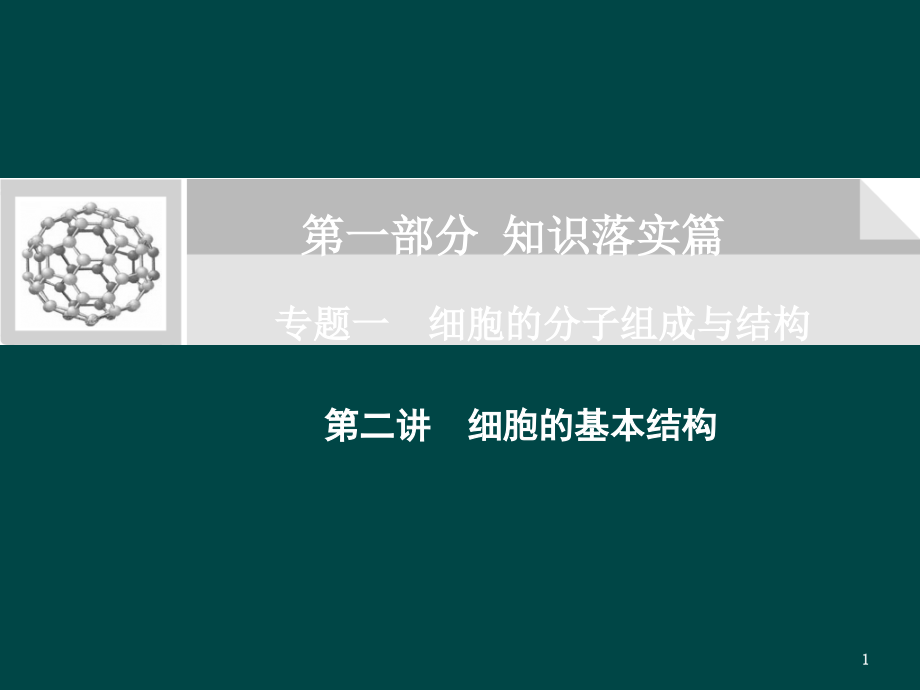 高考生物二轮复习突破课件：第1部分专题1第2讲细胞的基本结构_第1页