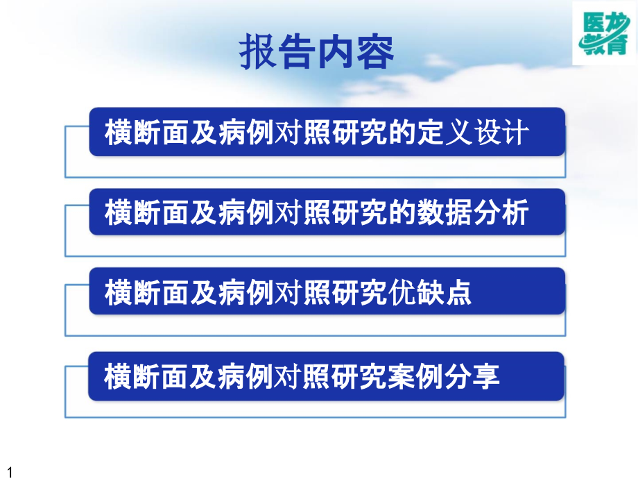 【临床研究设计与统计】4横断面和病例对照研究课件_第1页