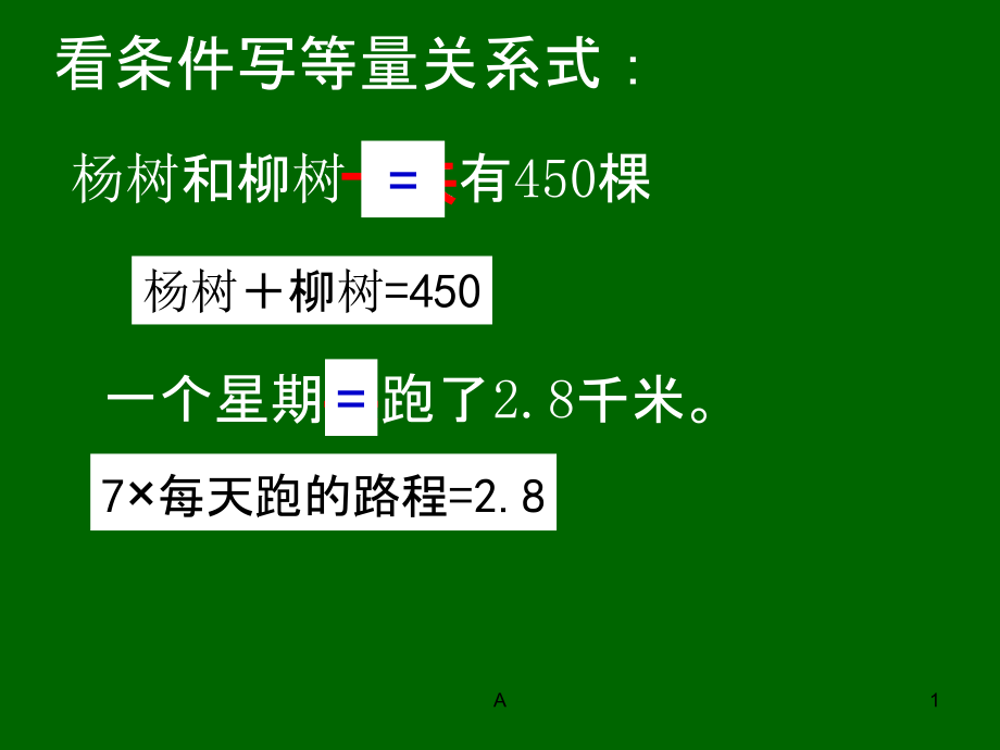 写等量关系式课件_第1页