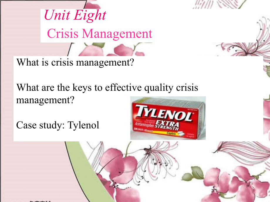 高级商务英语1-unit8Crisis-Management课件_第1页