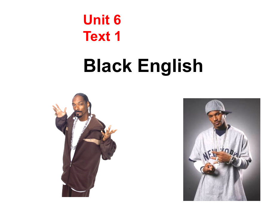 高级英语第六版unit-6-black-English讲课教案课件_第1页