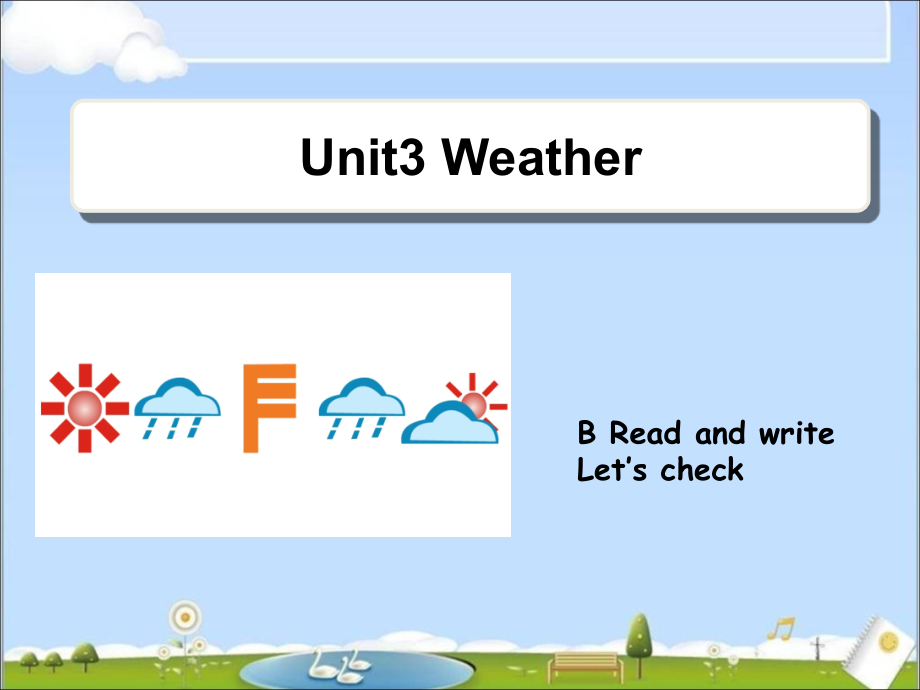 人教版PEP英语四年级下册Unit3-Weather__Read__and__write课件等_第1页