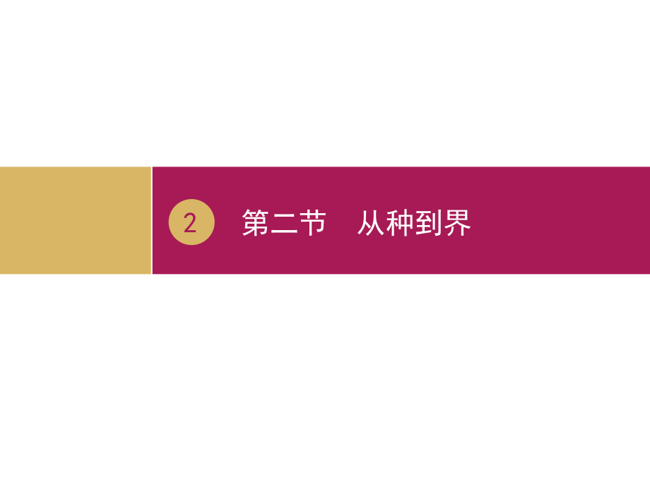 八年级生物优秀教案—《从种到界》课件_第1页