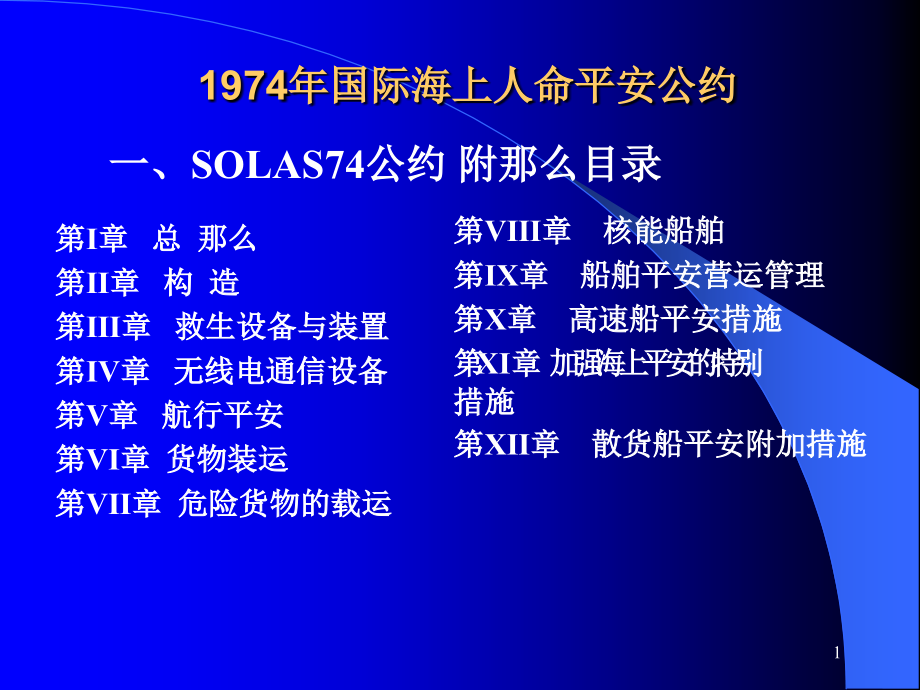 司法考试1974年国际海上人命安全公约1_第1页