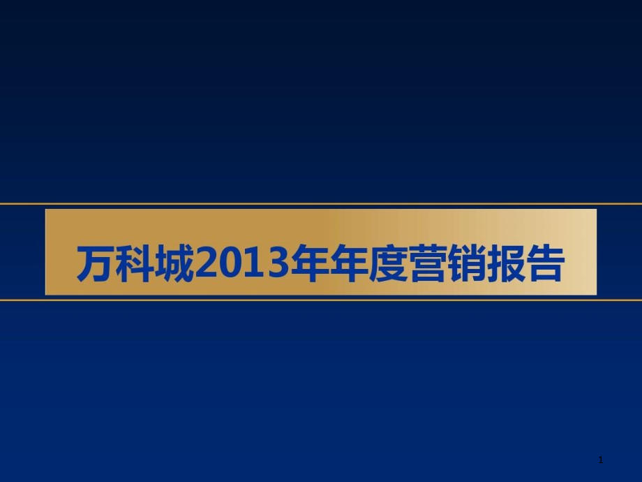 万科城年年度营销方案课件_第1页