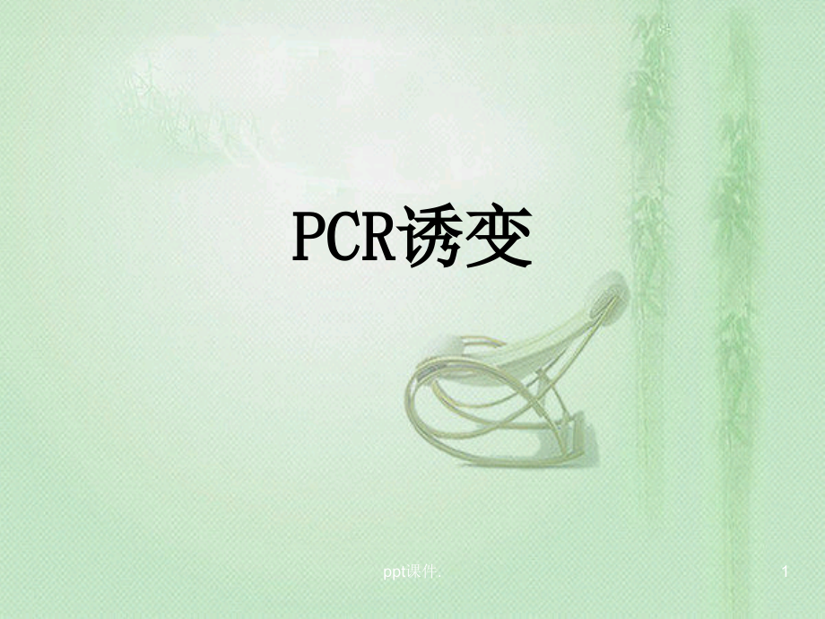 PCR诱变教学讲解课件_第1页