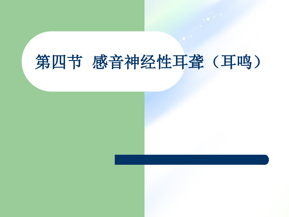 感音神经性耳聋耳鸣_第1页