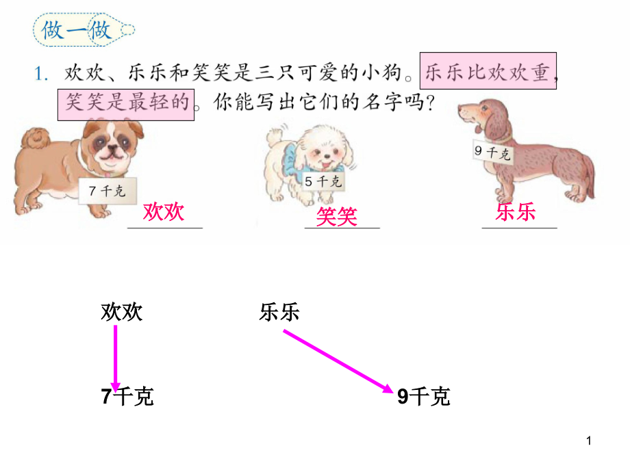 二年级数学下册课本练习二十一课件_第1页