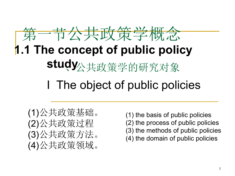 公共政策学ppt课件_第1页