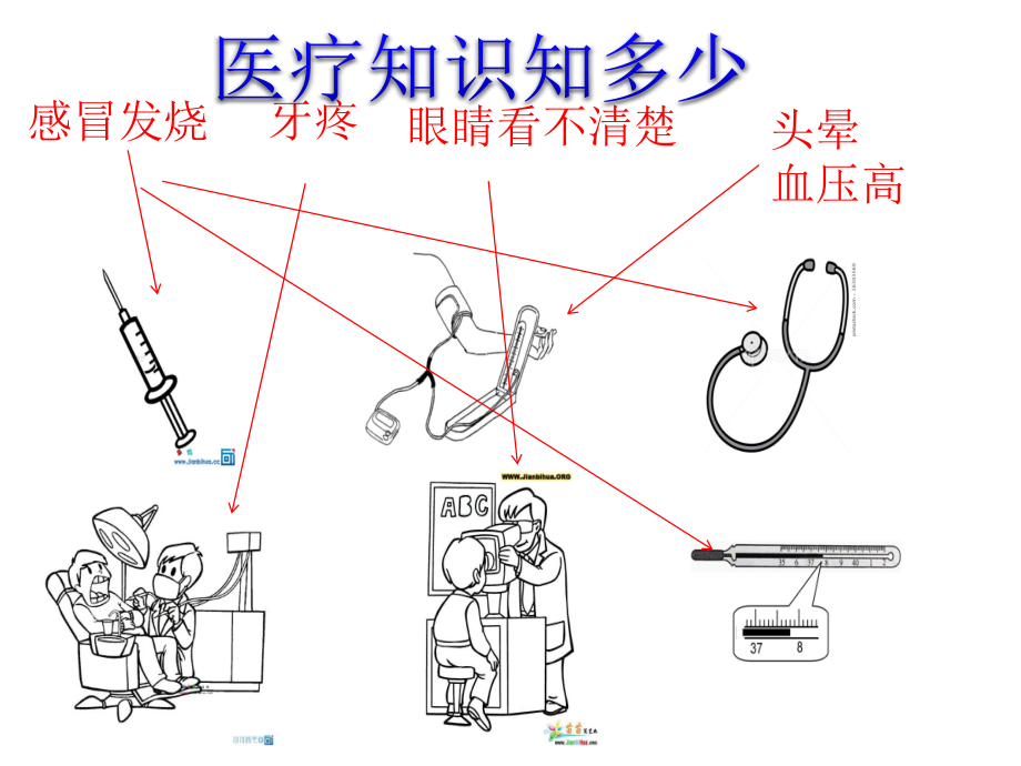 小学美术湘美二年级上册《17看医生》课件公开课_第1页