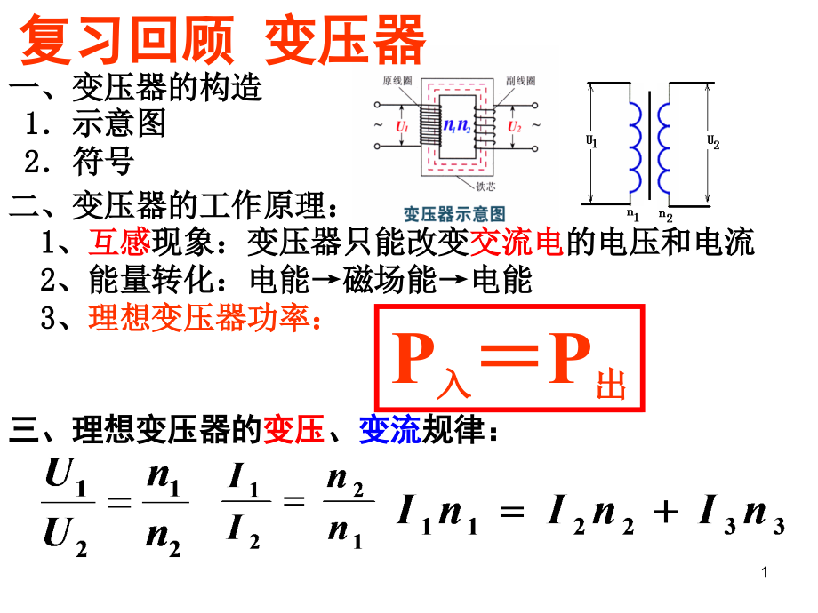 电能的输送优秀-课件_第1页