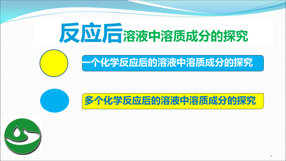 反应后溶液中溶质成分的探究课件_第1页