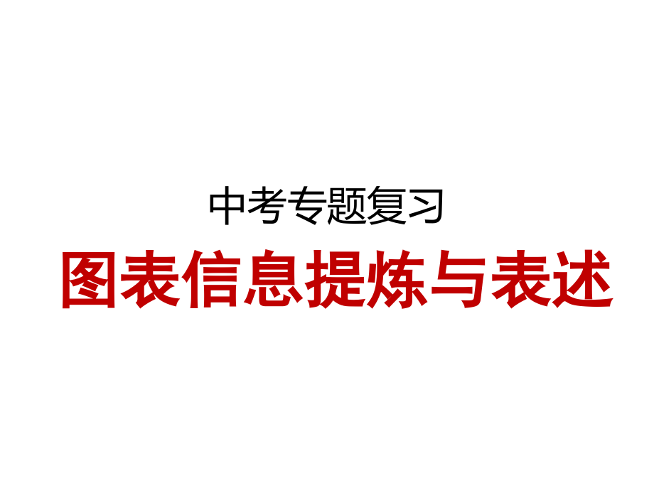 中考语文复习专题图表信息提炼 和表述课件_第1页