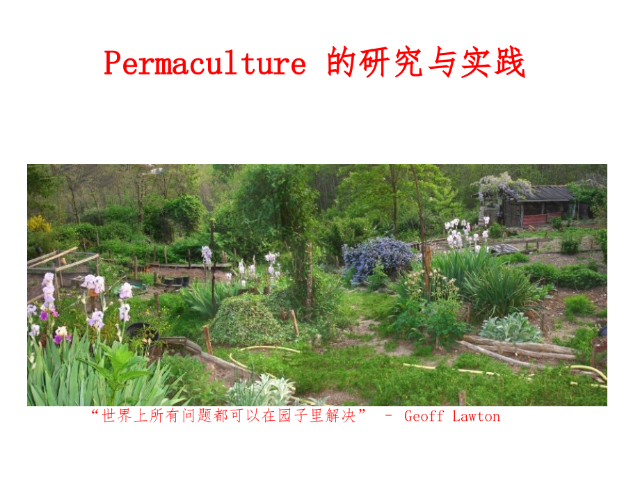 Permaculture的研究与实践课件_第1页