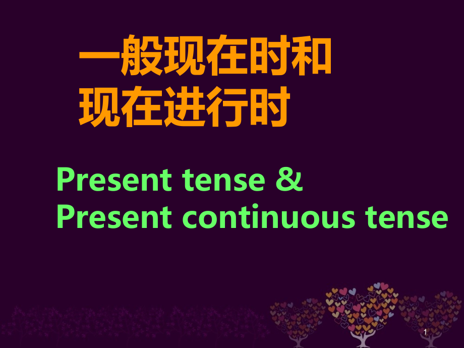 一般现在时和现在进行时03453课件_第1页