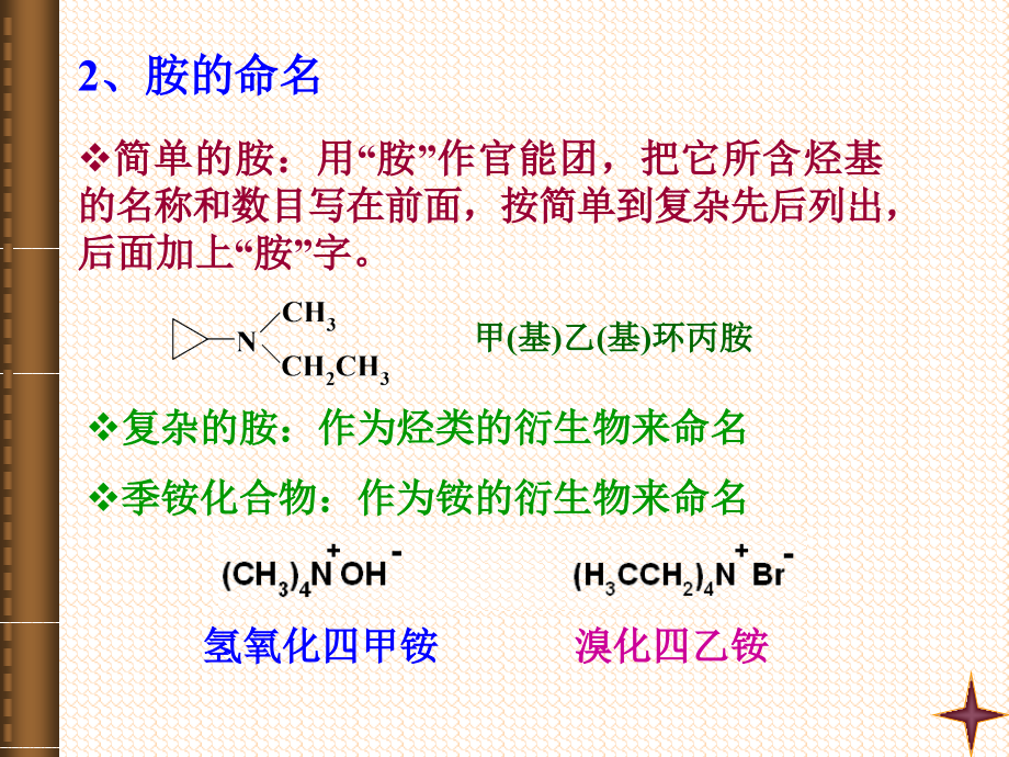 大学有机化学胺与酰胺课件_第1页