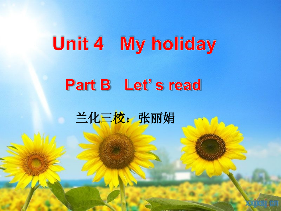 人教版PEP小学英语六年级的下册unit_4_B_let's_read课件_第1页