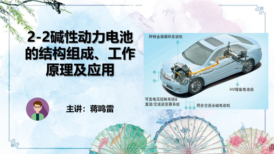 镍氢碱性动力电池的结构原理及应用新能源汽车动力电池结构与检修课件_第1页