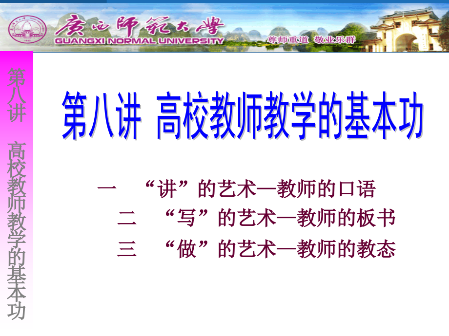 高校教师教学的基本功课件_第1页