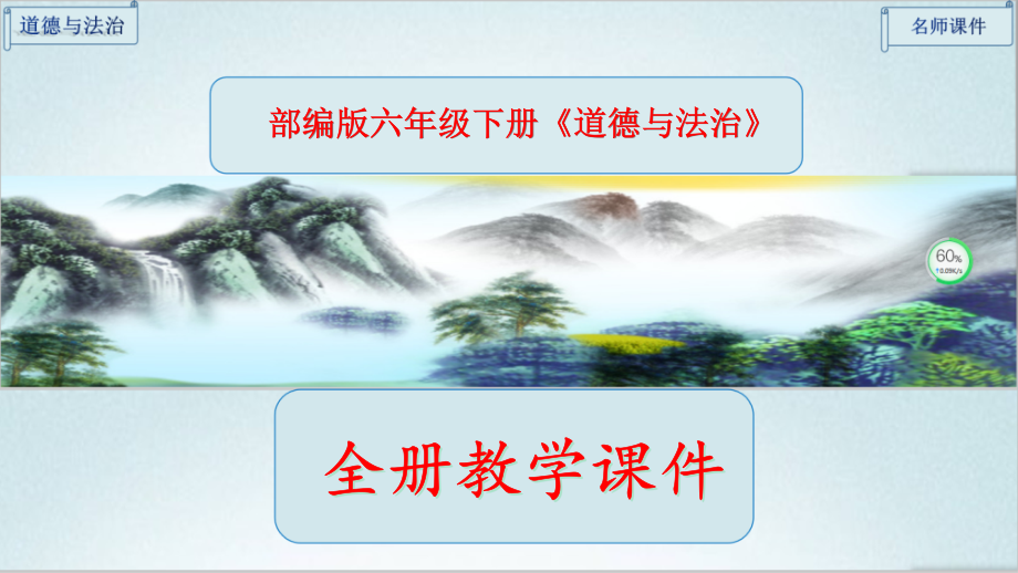 部编人教版六年级《道德与法治》下册全册全套ppt课件_第1页