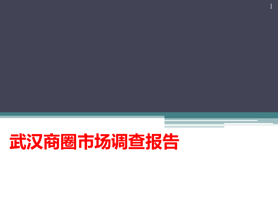 武汉商圈市场调查分析课件_第1页