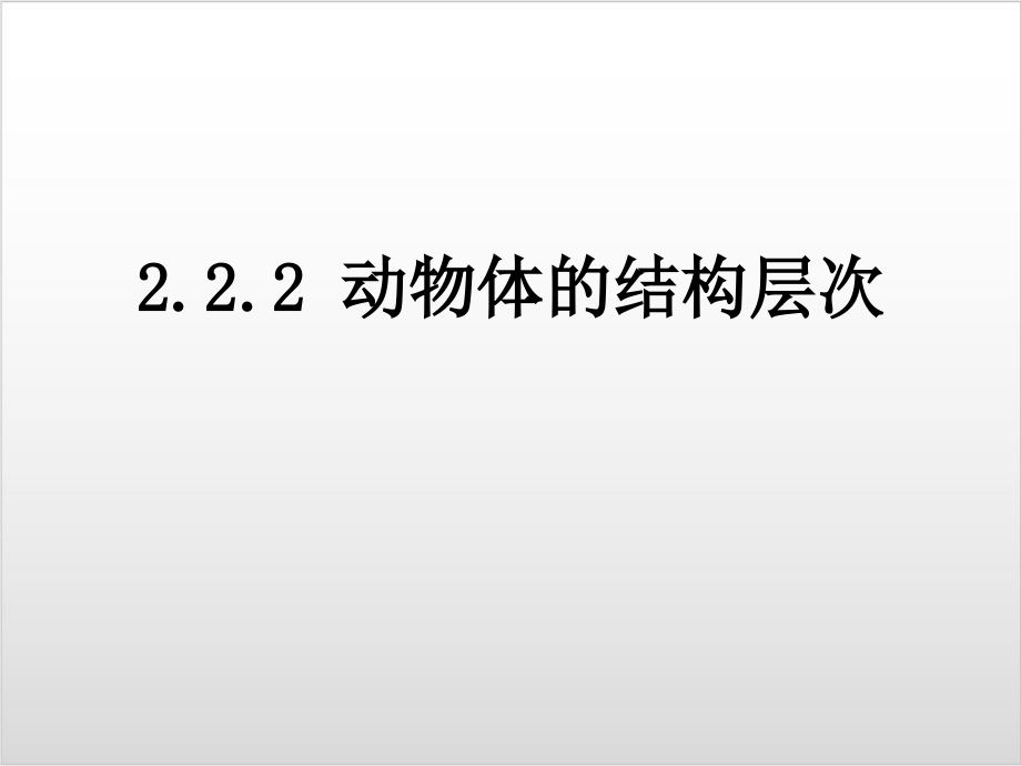 新人教版生物《动物体的结构层次》完整版1课件_第1页