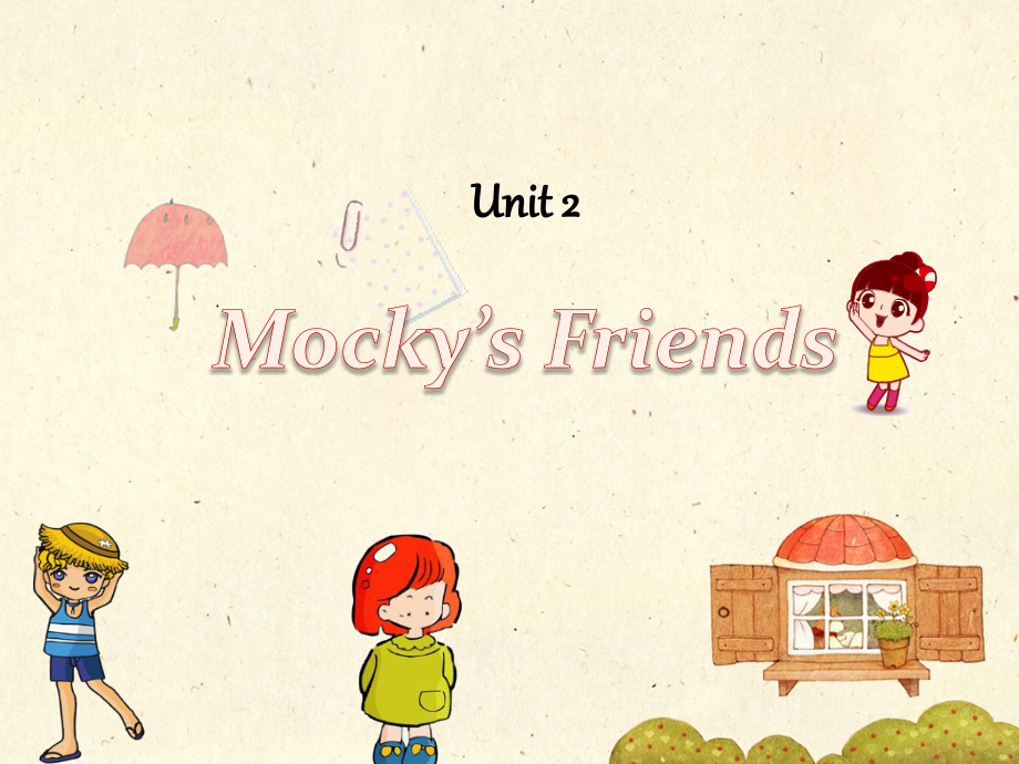 二年级上册英语ppt课件-Unit-2-Mocky‘s-friends-北师大版(一起)_第1页