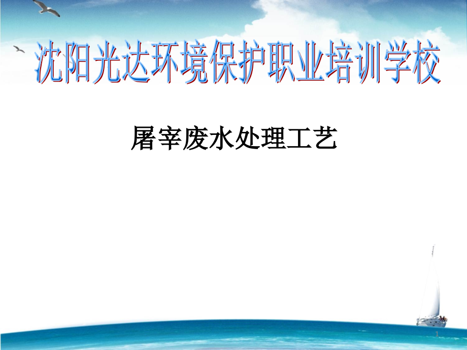 屠宰废水案例讲解课件_第1页