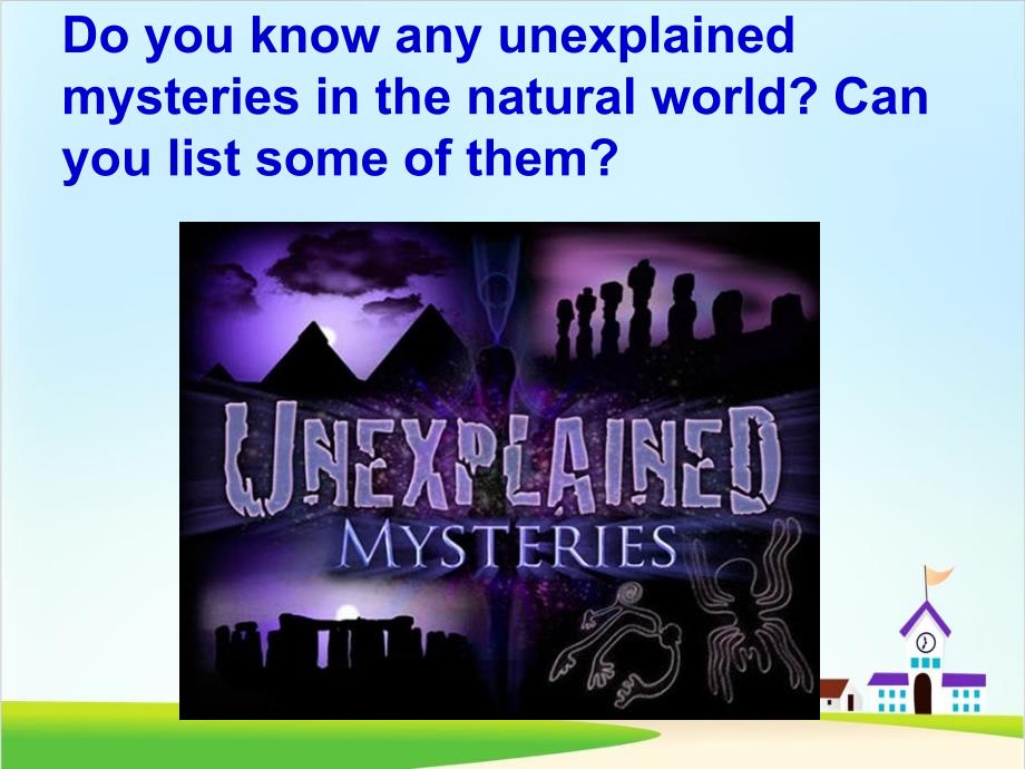 外研版英语必修四Module-6-Unexplained-Mysteries-of-the-Nature-World-Reading-and-vocabulary-教学课课件_第1页