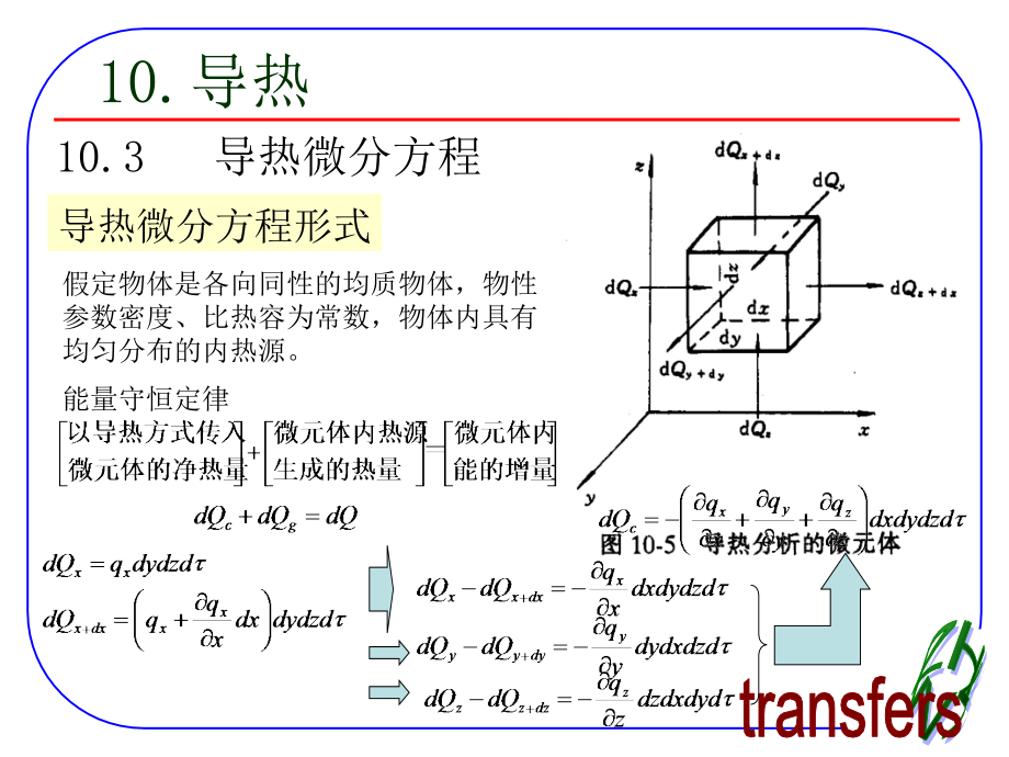 导热微分方程(经典)课件_第1页