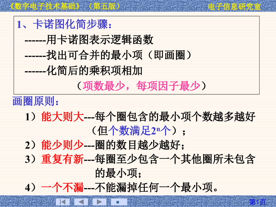 数字电子技术总复习课件_第1页