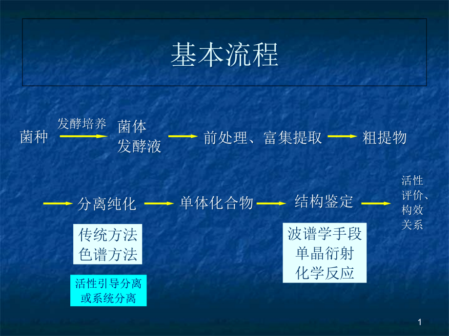 微生物次生代谢产物研究方法课件_第1页