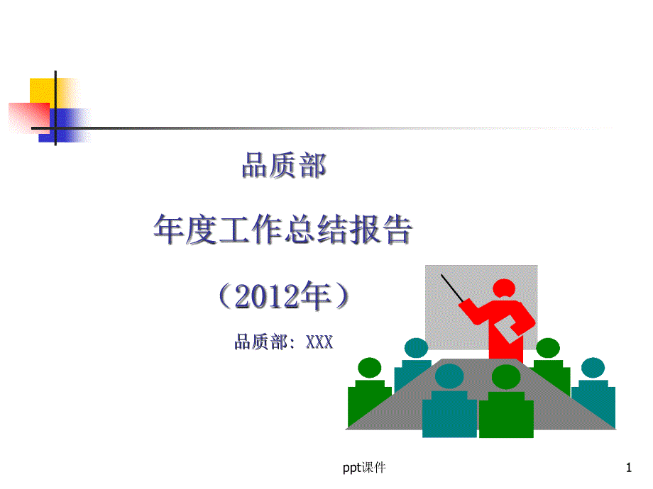 品质部年度工作总结报告课件_第1页