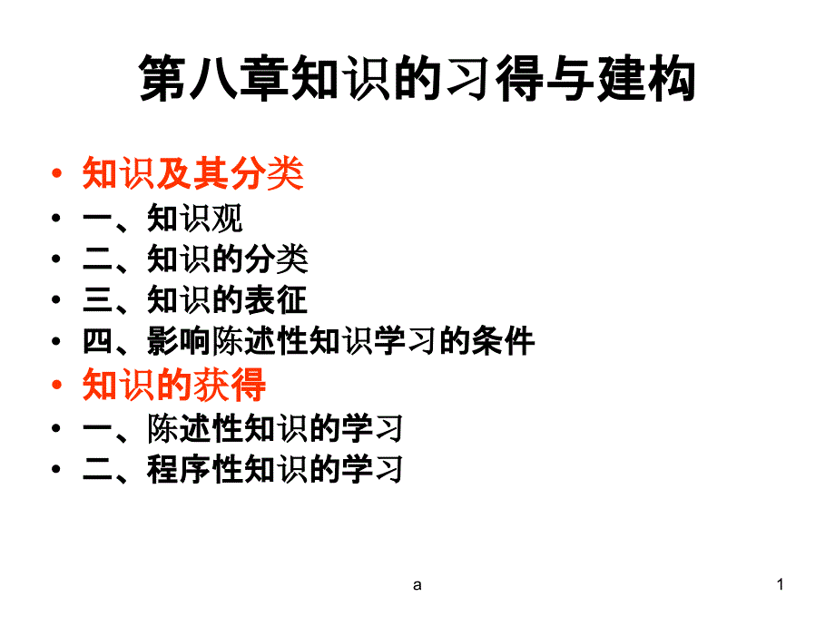 知识的习得与建构过程课件_第1页