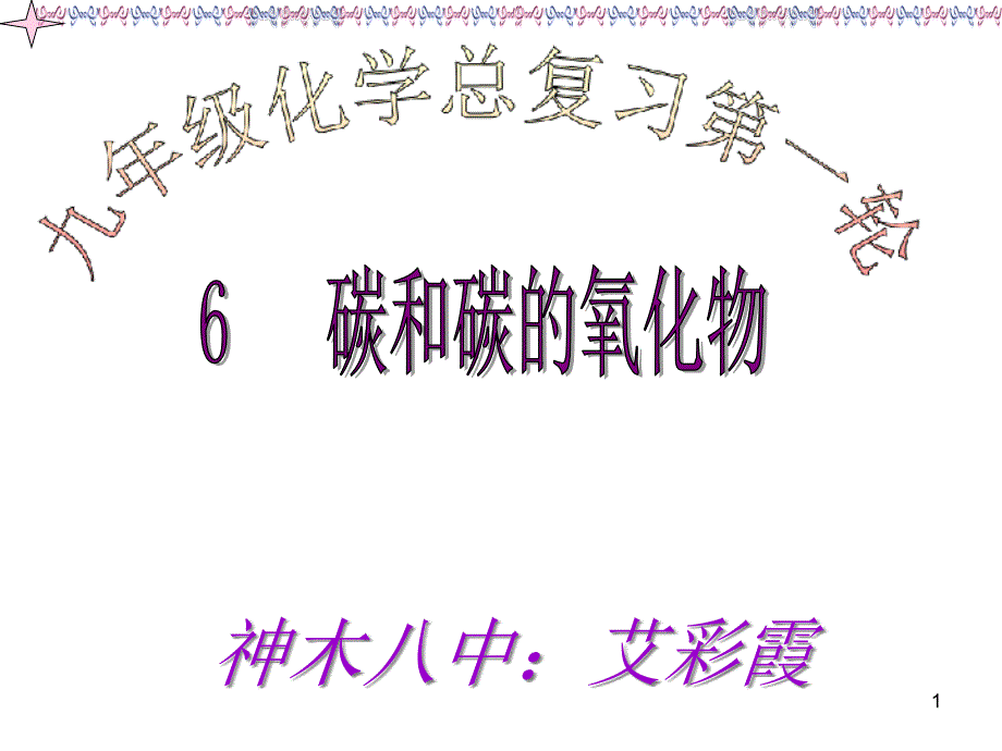 九年级化学第六单元碳和碳的氧化物总复习ppt课件_第1页