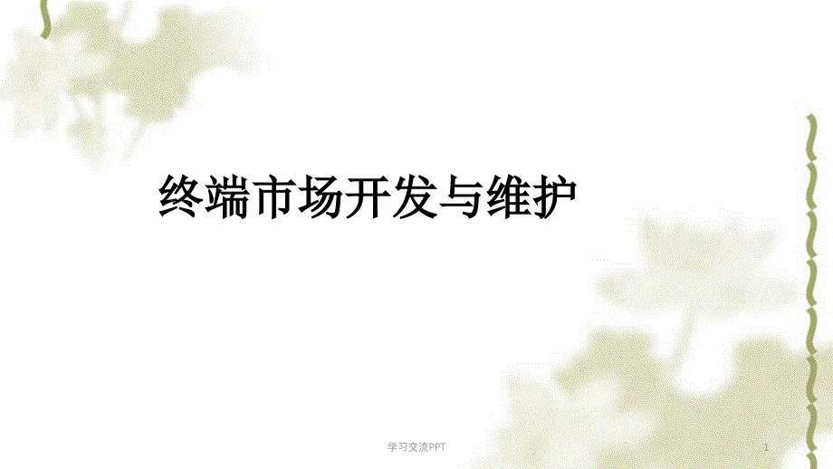 终端客户的开发与维护课件_第1页