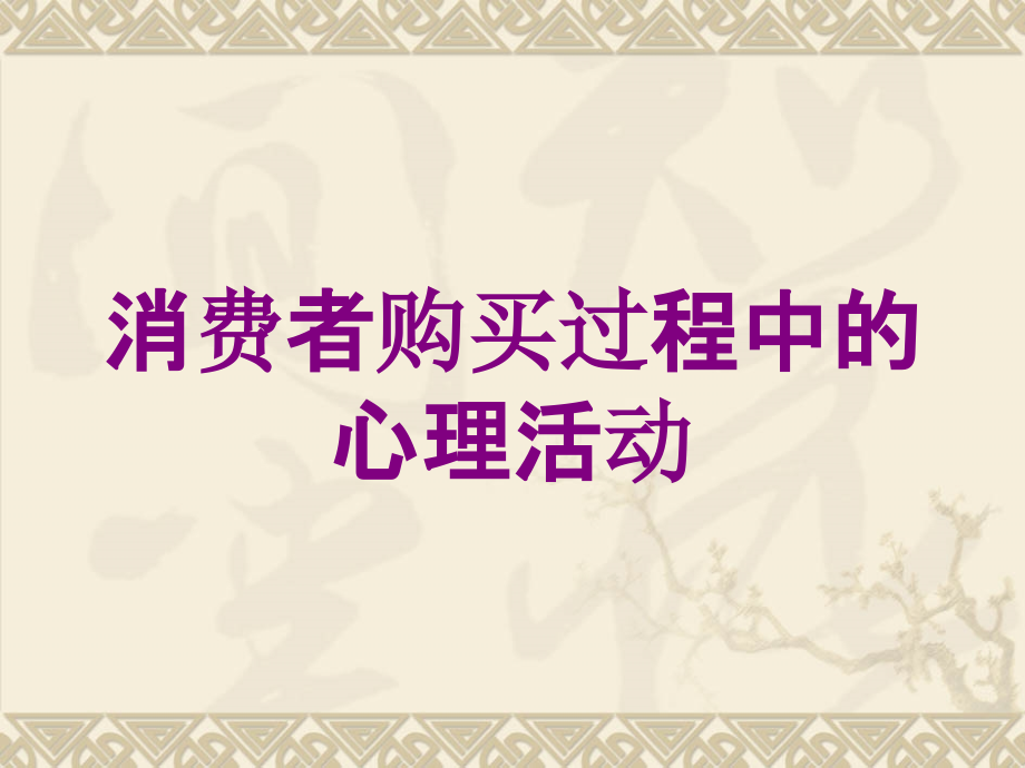 消费者购买过程中的心理活动课件_第1页